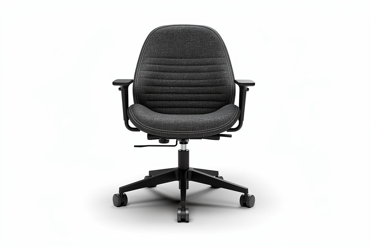 Ergonomische bureaustoel met verstelbare hoogte en wielen