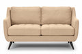 **Hedendaags Beige 2-zitsbank met Strakke Lijnen**